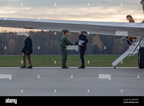 Polish Army Brig Gen Wojciech Pikuła 3rd Air Lift Commander Greets