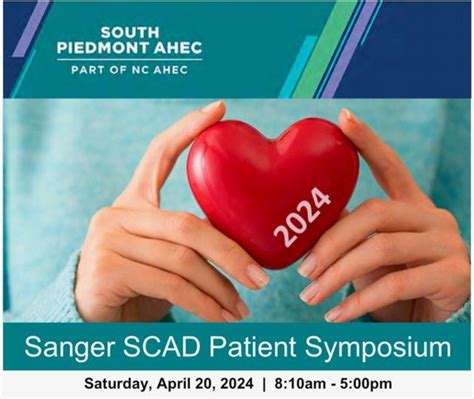 2024 Sanger Scad Patient Symposium In Charlotte Nc Atrium Health