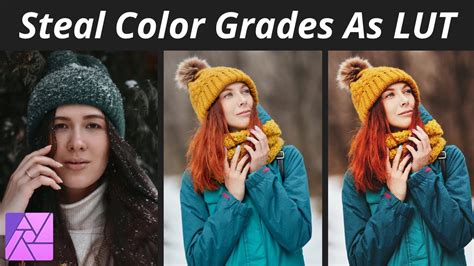 How To Steal A Color Grade And Export LUT Affinity Photo Tutorial