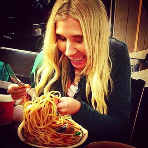 Kesha Eating Spaghetti In A Starbucks Stable Diffusion Openart