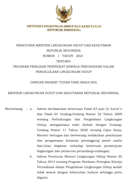 Proper Kementerian Lingkungan Hidup Dan Kehutanan