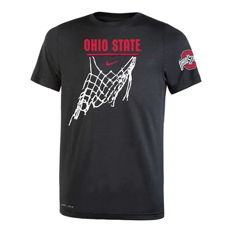 Nike Ohio State Buckeyes Youth Dri Fit Basketball Legend Performance T