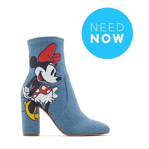 Disney x Aldo Mickey and Minnie Denim Boots | POPSUGAR Fashion