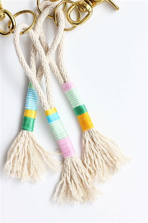 Diy Rope Tassel Keychains Alice And Lois