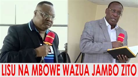 MBOWE NA LISU WAZUA BALAA ZITO WATEMA CHECHE KISA SHERIA NGUMU ZA