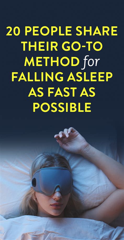 20 People Share Their Go To Method For Falling Asleep As Fast As