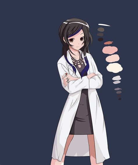 Anime Girl In Lab Coat At Charlotte Mcgowan Blog
