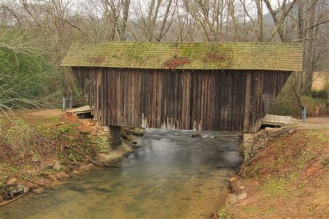 Stovall Mill Covered Bridge Chickamauga Creek White County Georgia 1