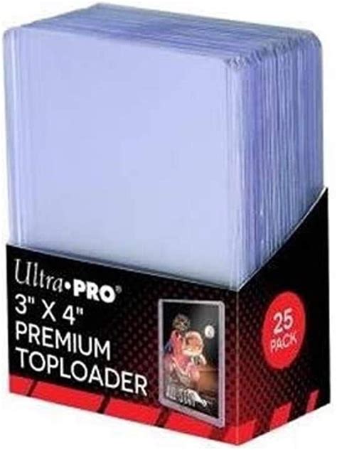 Ultra Pro 3 X 4 Super Clear Premium Toploader Card Protector 25