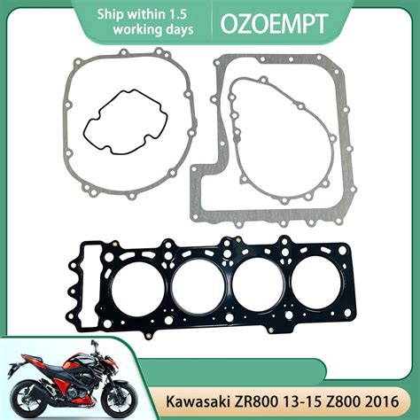 OZOEMPT Engine Cylinder Crankcase Repair Gasket Apply To Kawasaki ZR800