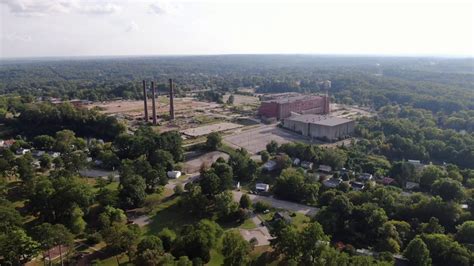 Danville Virginia Aerial View From Ballou Park Youtube