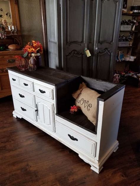 How To Make A Dresser Bench Upcycle DIY Dresser Bench Repurposed