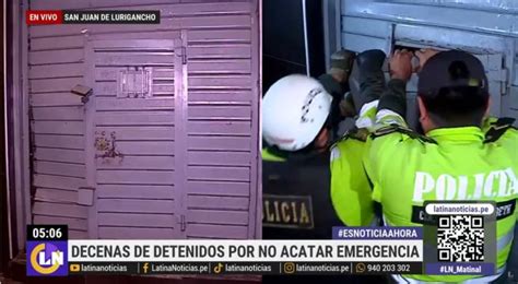 Estado De Emergencia Policías Intervinieron Dos Locales En San Juan De