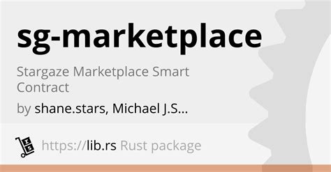 Sg Marketplace Unregulated Finances In Rust Lib Rs
