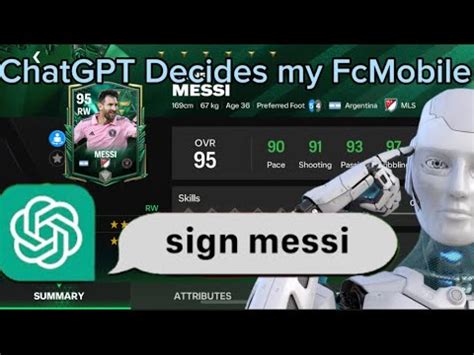 ChatGPT DECIDES MY FIFA MOBILE TEAM YouTube