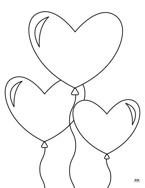 Heart Coloring Pages 25 Free Pages Printabulls