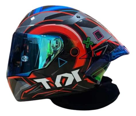 Capacete Kyt Quit Kait Ratthapark Aero Viseira Iridium Azul