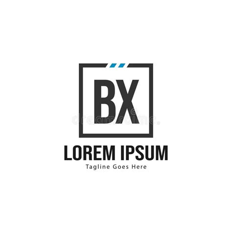 Bx Letter Logo Design Creative Modern Bx Letters Icon Illustration