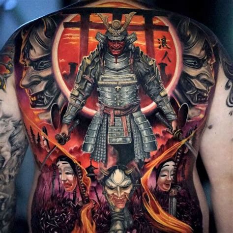 Tổng hợp các mẫu hình tattoo samurai full lưng đẹp và ấn tượng nhất