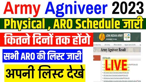 Agniveer Physical Date Army Physical Date Army Agniveer