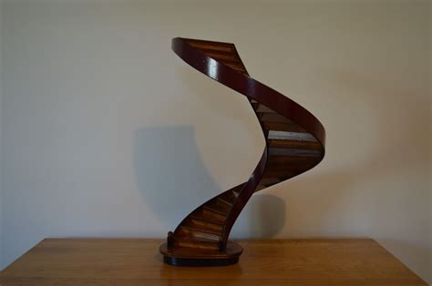 Spiral Mahogany Staircase By Wooden Architectural Model Of A Spiral