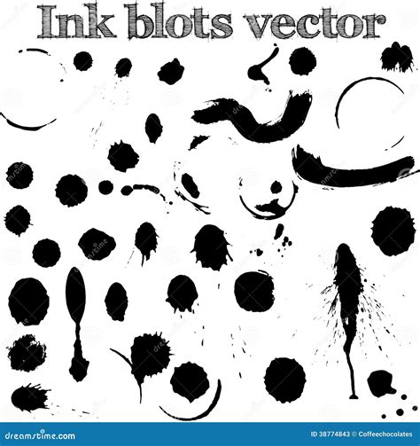 Ink Blots Vector Stock Vector Illustration Of Splodge 38774843