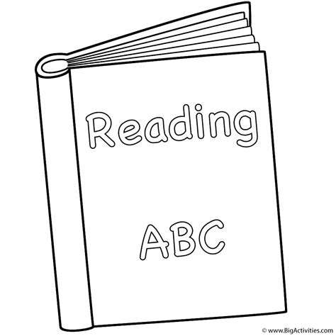 reading  book coloring pages