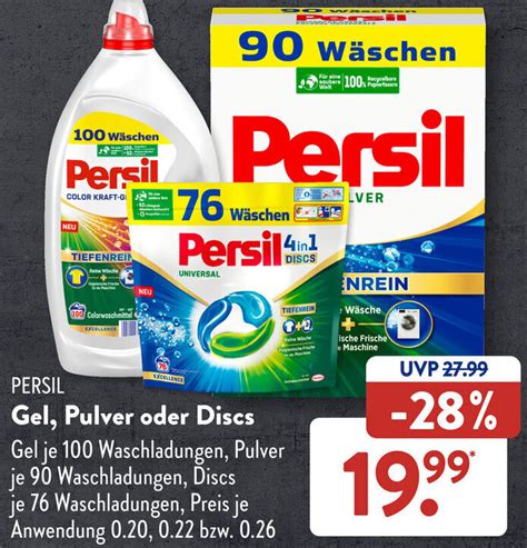 Persil Gel Pulver Oder Discs Angebot Bei Aldi S D