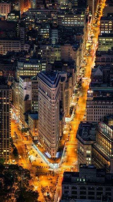 Nyc Flatiron Building Street Lights X Flatiron Building City