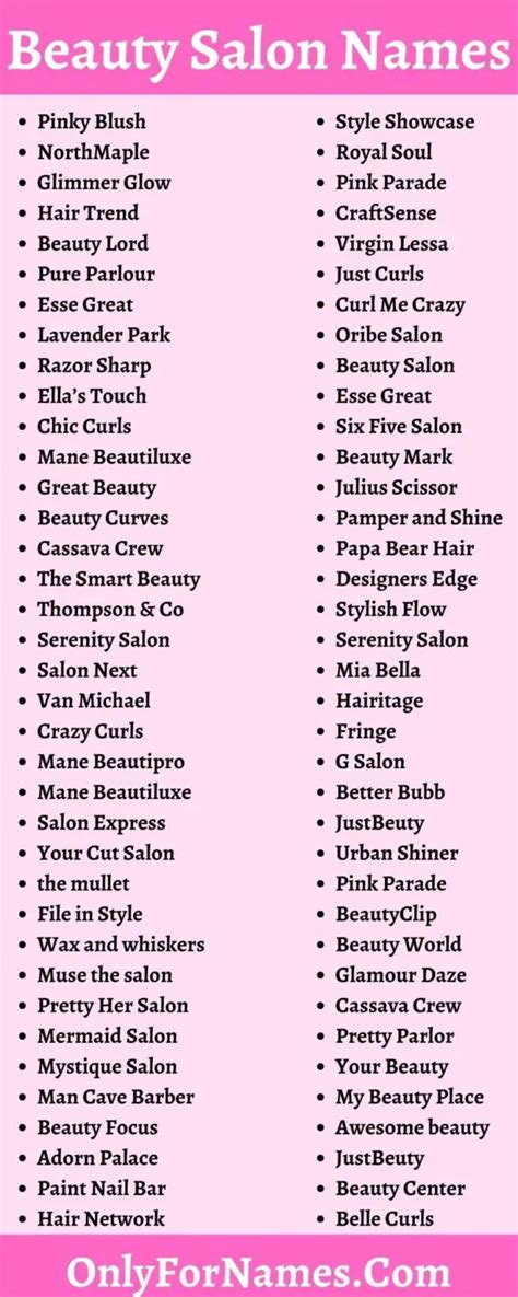 481+ Beauty Salon Names Which Attracts Every Ladies