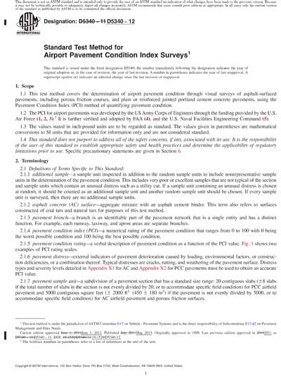 Astm D Red Standard Test Method For Airport Pavement Condition