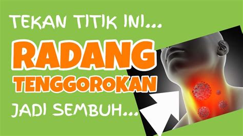 Cara Terapi Pijat Radang Tenggorokan Mengobati Radang Tenggorokan