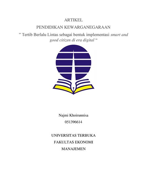 Artikel PKN Pendidikan Kewargenegaraan ARTIKEL PENDIDIKAN