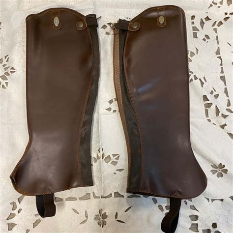 Parlanti Roma Halve Chaps Womens Size Xl Brown Equestrian