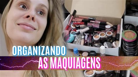 ORGANIZANDO MINHAS MAQUIAGENS MUITAAAA MAKE Amanda Pastore YouTube