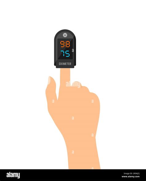 Black Pulse Oximeter On Finger Measurement Of Blood Oxygen Saturation