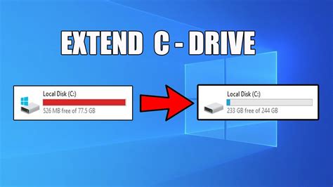 How To Extend C Drive Space Without Formatting PC YouTube