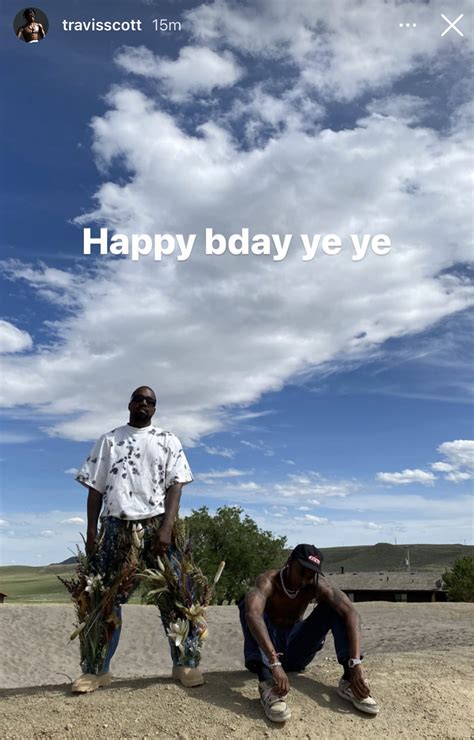 Raptv On Twitter Travis Scott Wishes Kanye West A Happy Birthday‼️🎉