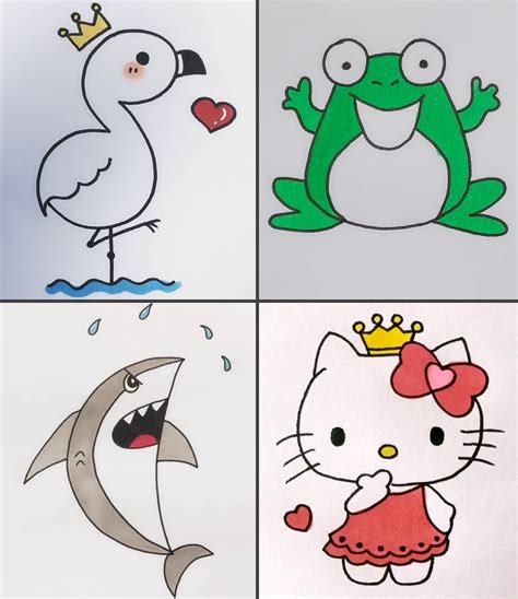 Easy Cute Drawing Ideas Drawing How To Draw Cute Drawing For Kids