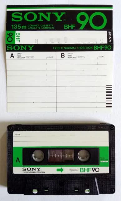 Mc Sony Bhf Musicassetta Vintage Compact Cassette Audio Tape Usata