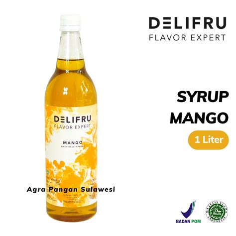 Jual Syrup Mango Delifru Sirup Mangga Buah Premium L Ml