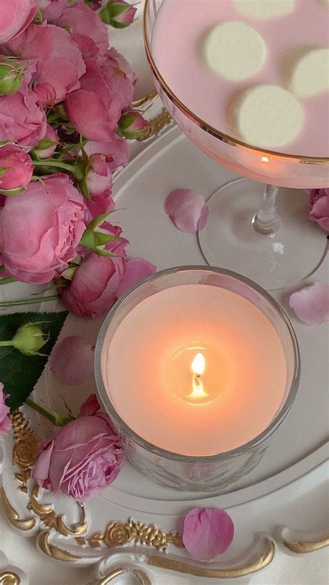 Pink Candles Wallpaper