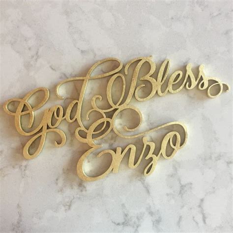 God Bless Name Sign Custom Sign Blessed Sign Nursery Signs