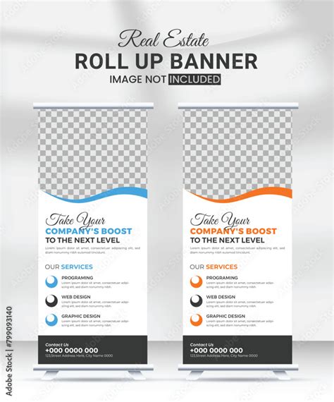 Modern Creative Corporate Business Standee X Rollup Pullup Signage