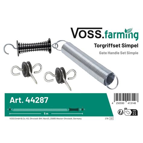 VOSS Farming Elektrozaun Torgriffset Mit Feder Simple Inkl 2x