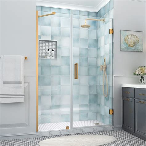 Aston Belmore Xl 57 25 58 25 Inch W X 80 Inch H Frameless Hinged