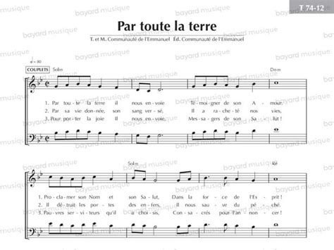 Chantons En Eglise Par Toute La Terre