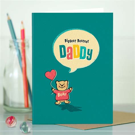 Cute Card For Daddy Daddy Bear The Typecast Gallery