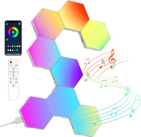 Cyhy Led Smart Splicing Light Lampada Da Parete Esagonale Pannelli