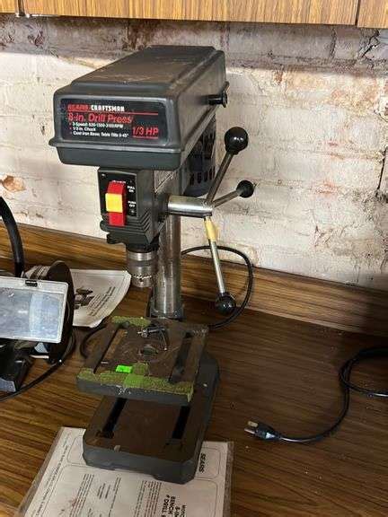 Sears Motorized Bench Model Drill Press Model Metzger